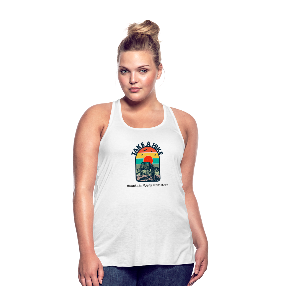 Take a Hike Flowy Tank - white