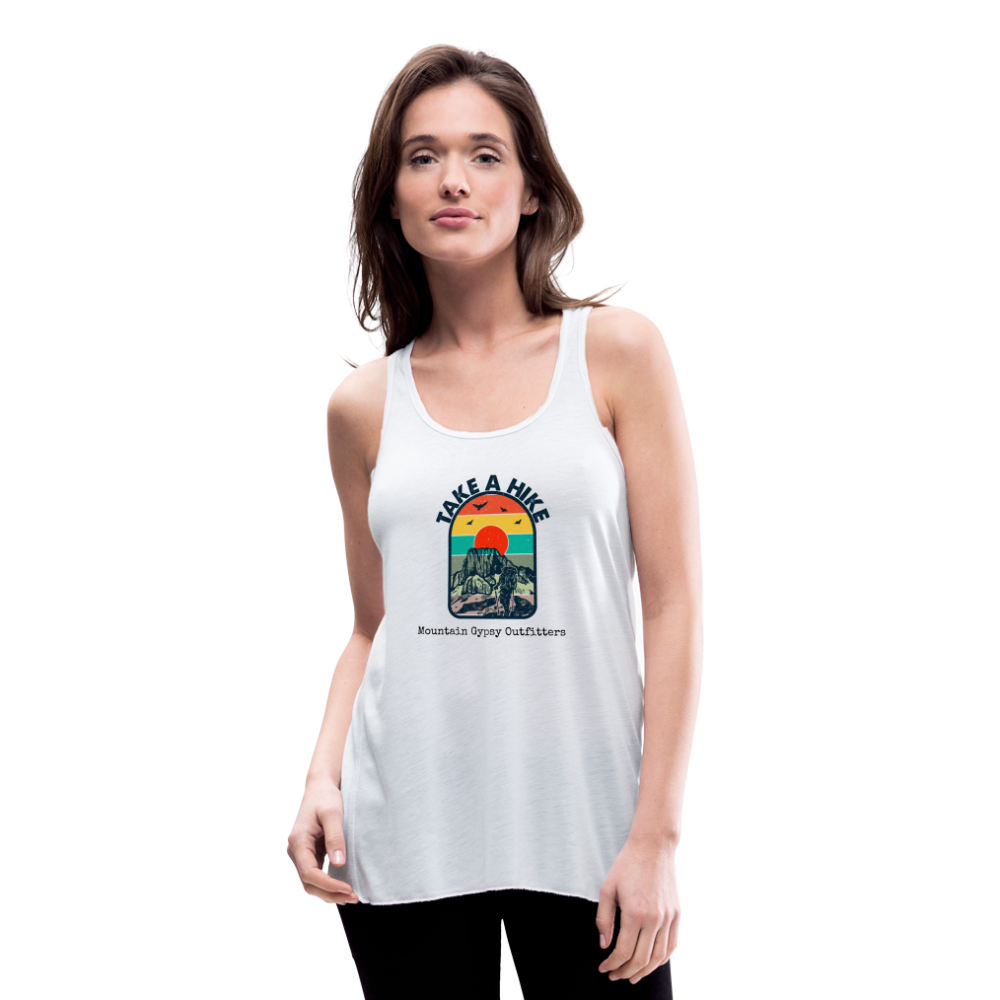 Take a Hike Flowy Tank - white