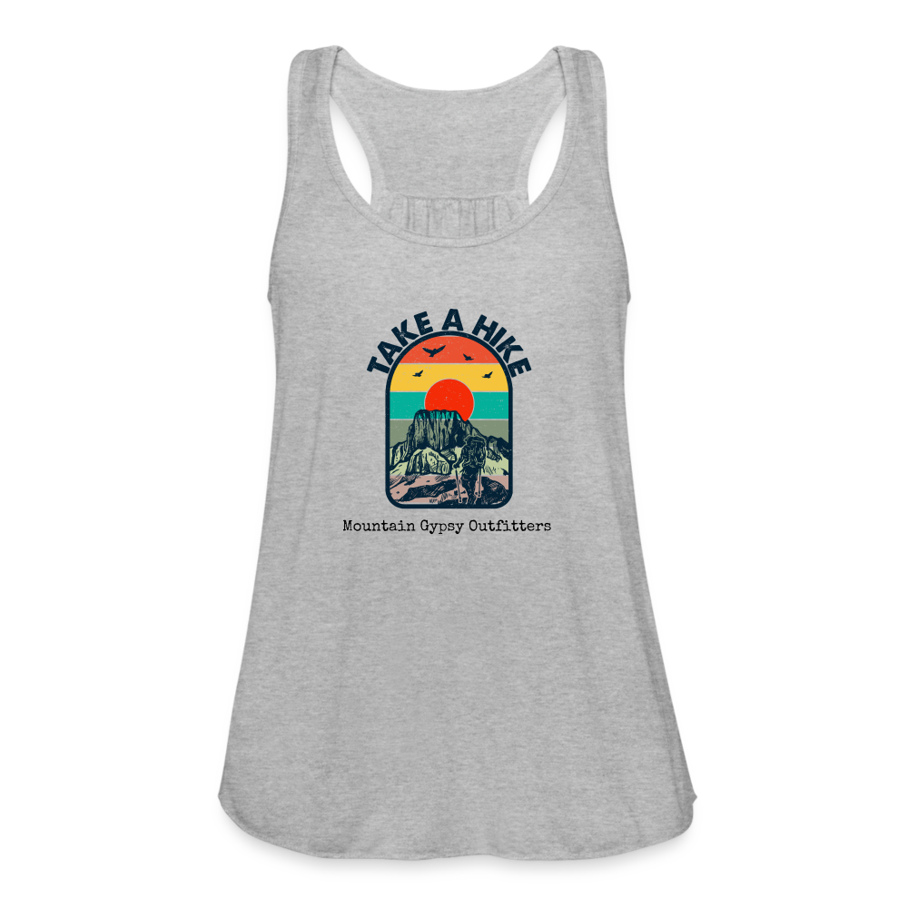 Take a Hike Flowy Tank - heather gray
