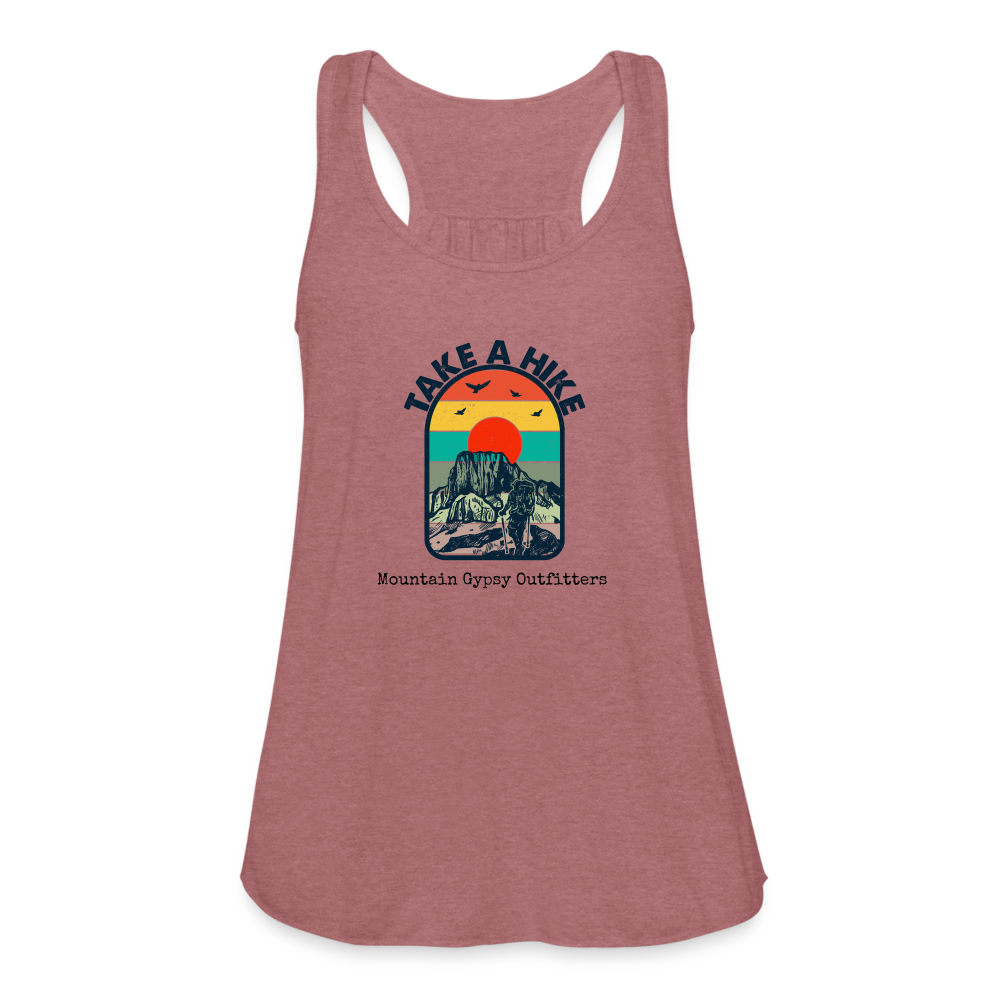 Take a Hike Flowy Tank - mauve