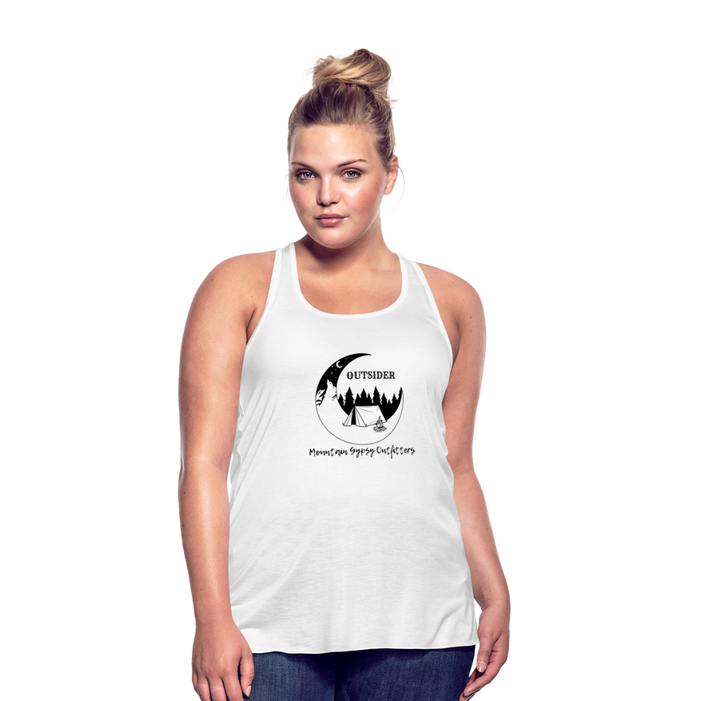 Outsider Flowy Tank - white