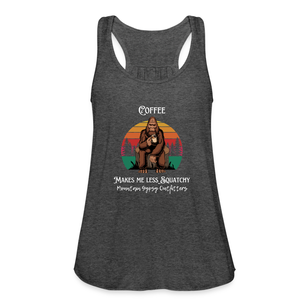 Less Squatchy Flowy Tank - deep heather