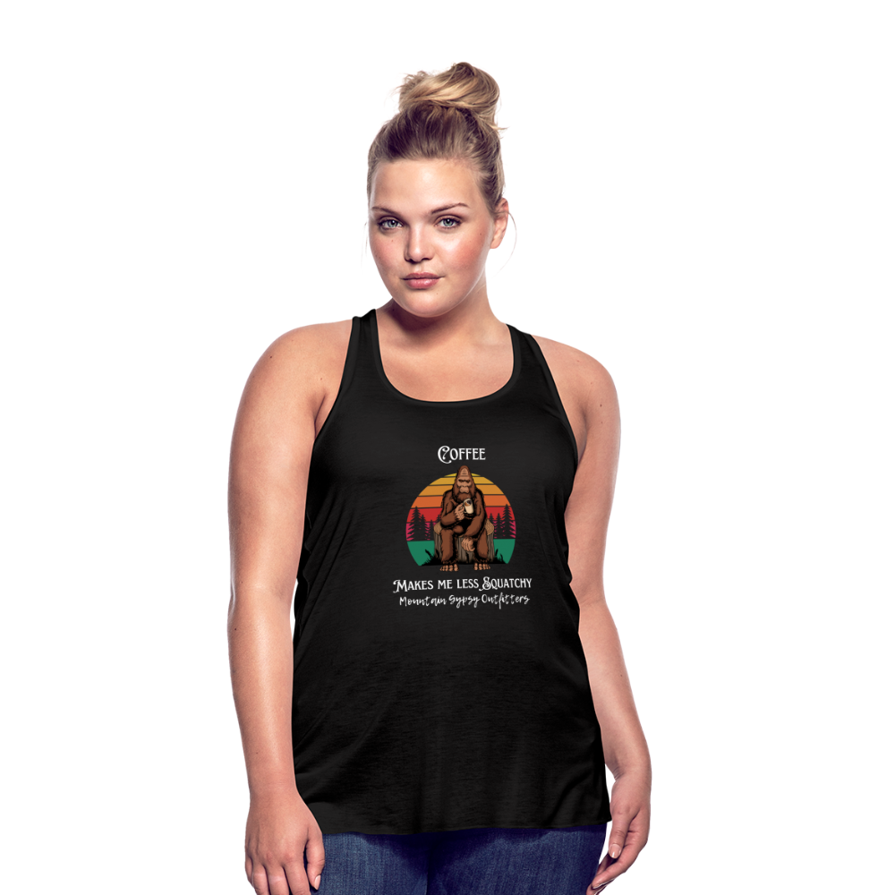 Less Squatchy Flowy Tank - black