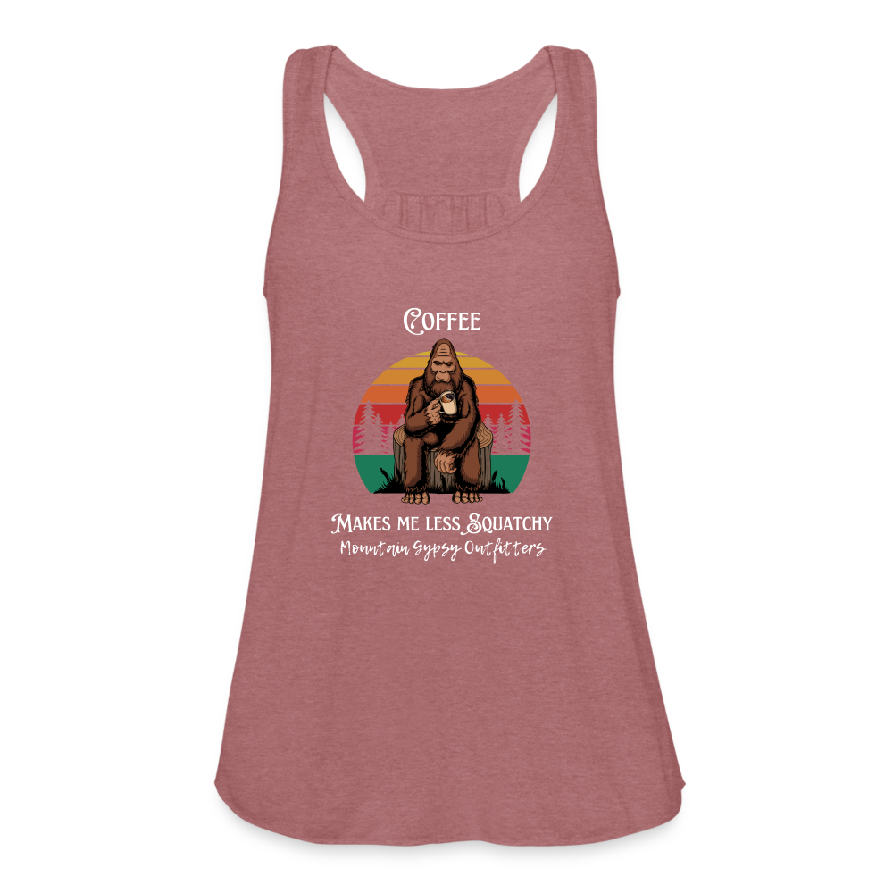 Less Squatchy Flowy Tank - mauve