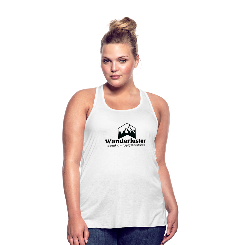 Wanderluster Flowy Tank - white