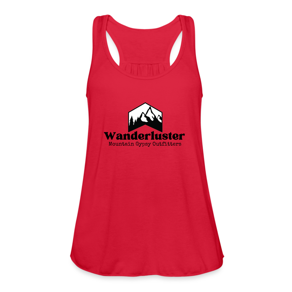 Wanderluster Flowy Tank - red