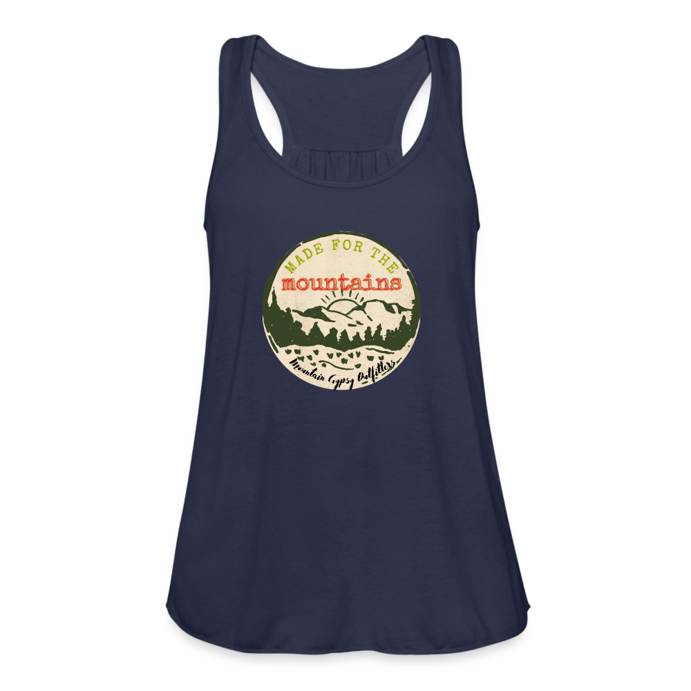 Made for the Mountains Flowy Tank - navy