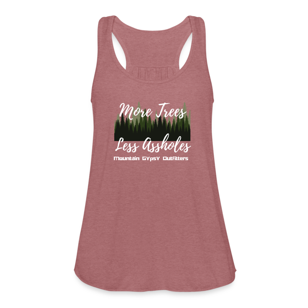 More Trees Flowy Tank - mauve