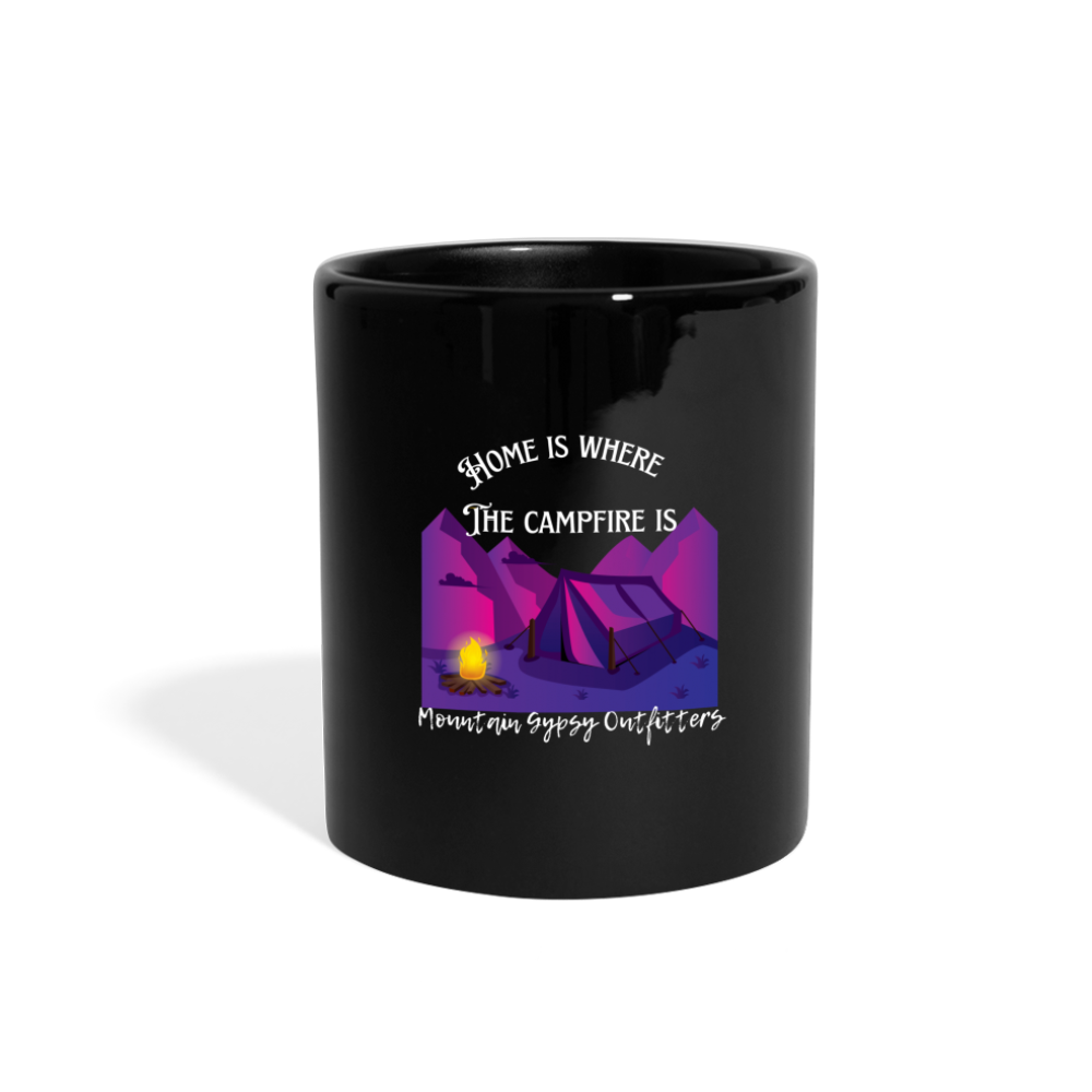 Where the Campfire is Mug - black