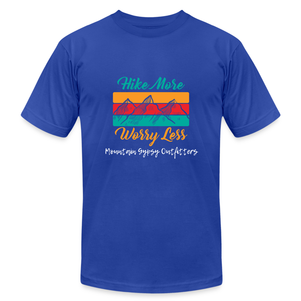 Hike More Boyfriend Tee - royal blue