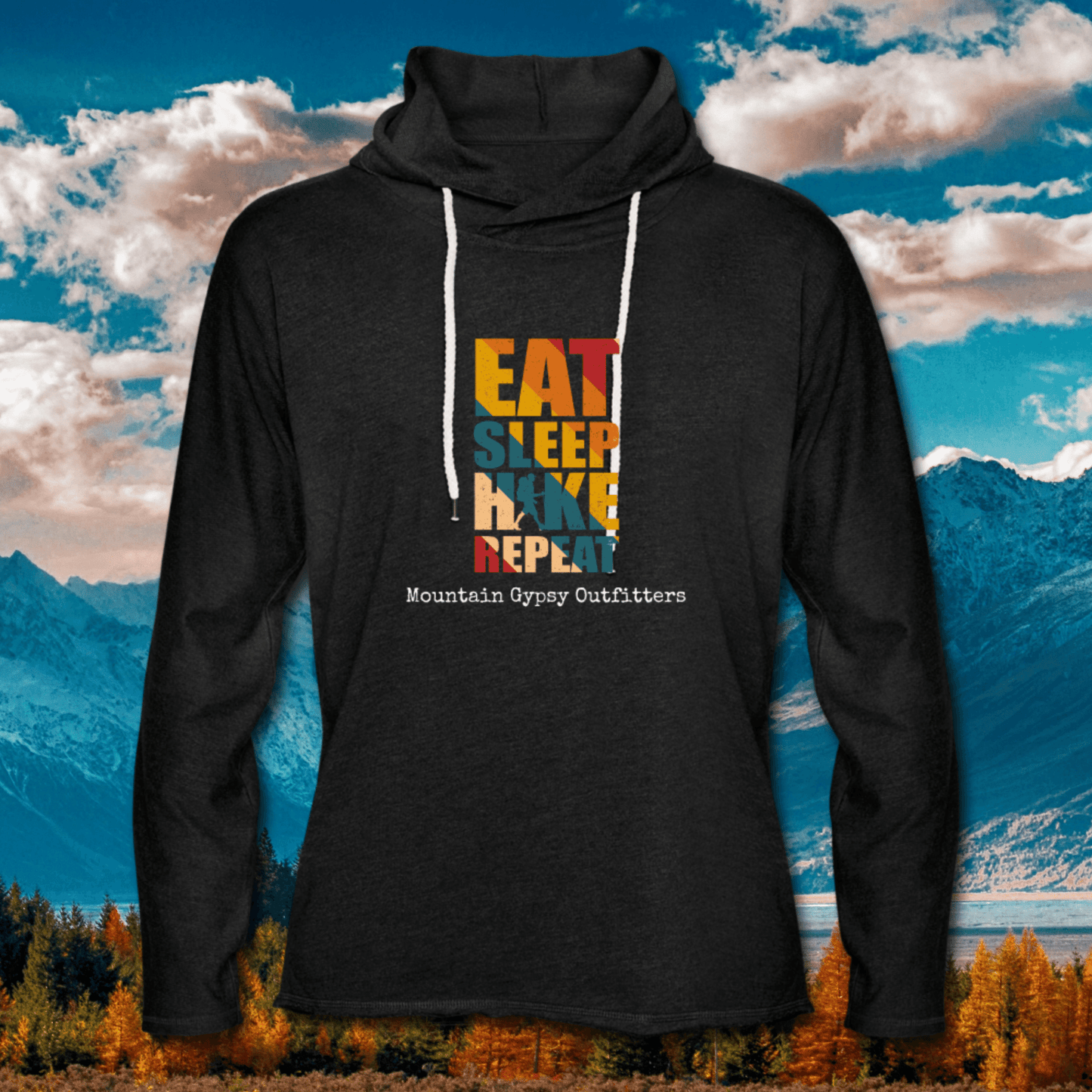 Eat Sleep Hike Lightweight Hoodie
