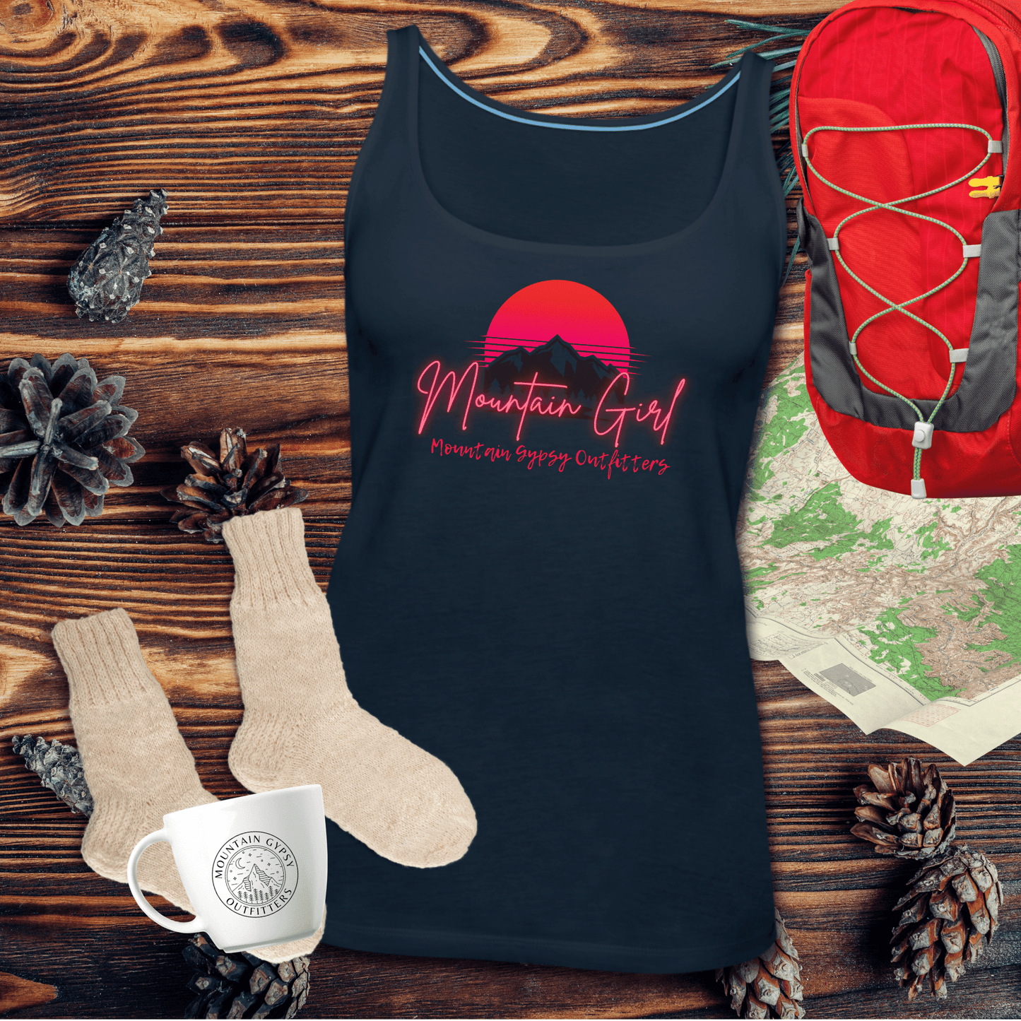 Mountain Girl Fitted Tank