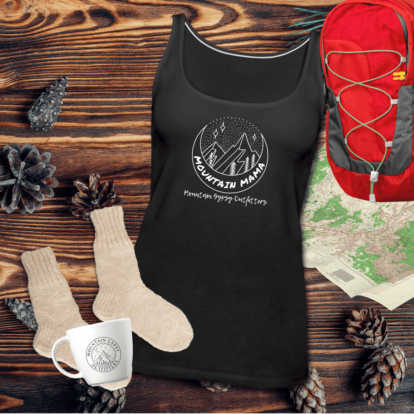 Mountain Mama Fitted Tank