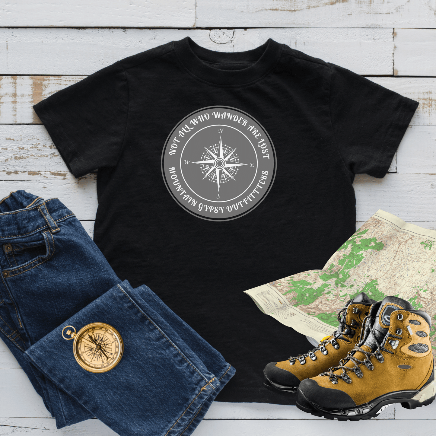 Not All Who Wander Toddler Tee