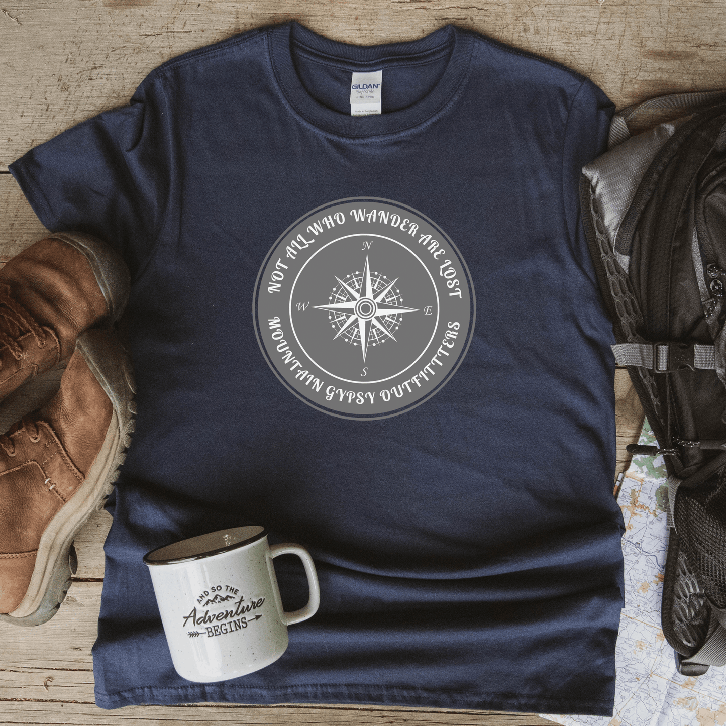 Not All Who Wander Boyfriend Tee