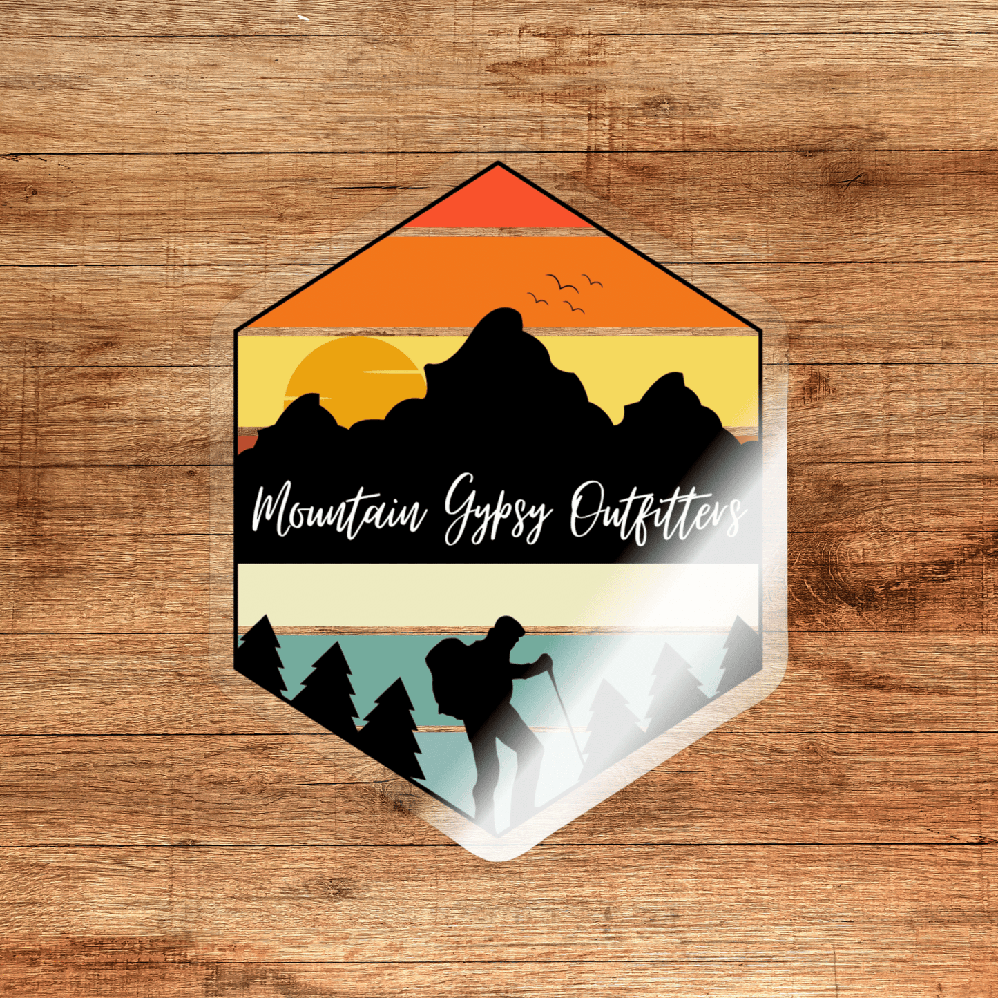 Retro Hike MGO Sticker