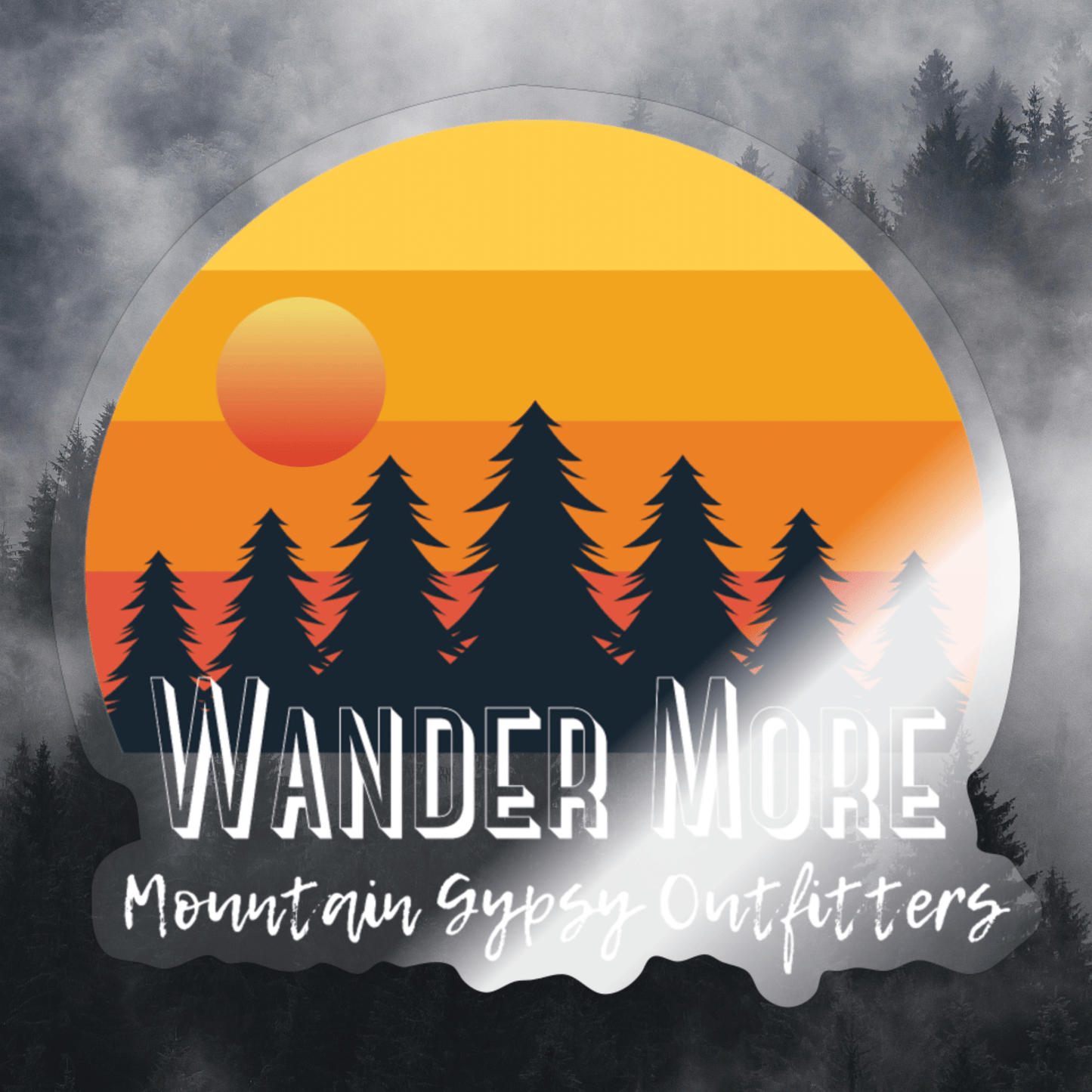 Wander More Sticker