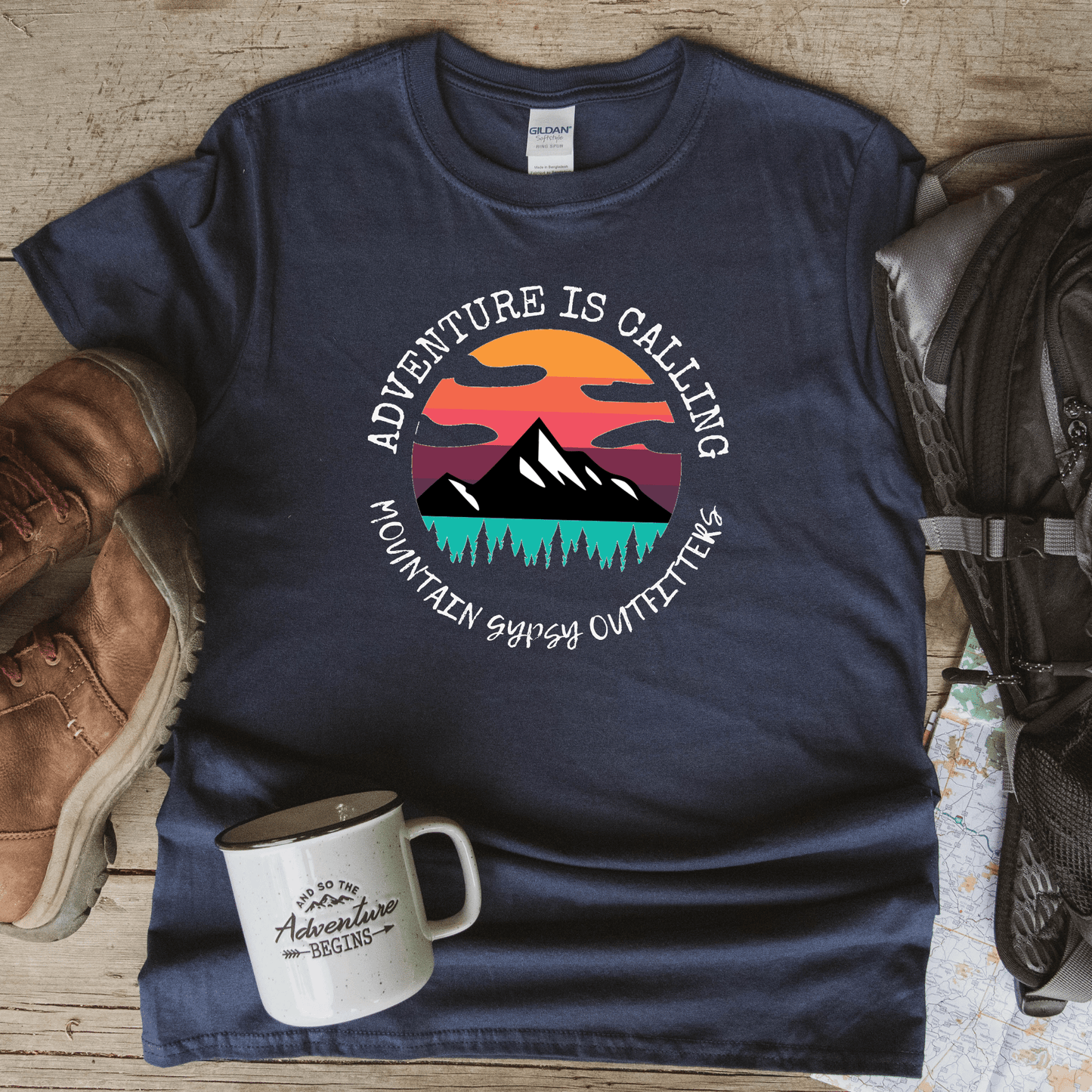 Adventure Is Calling Boyfriend Tee