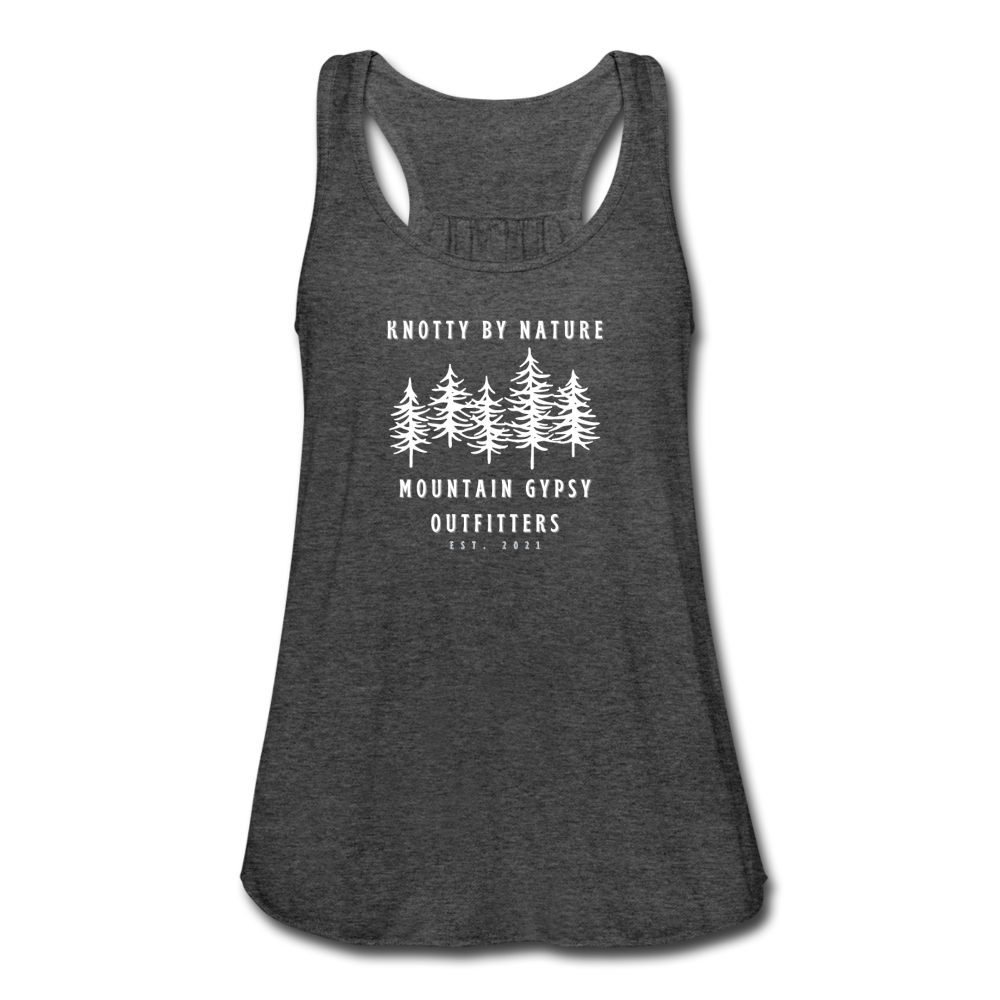 Knotty By Nature Flowy Tank - deep heather