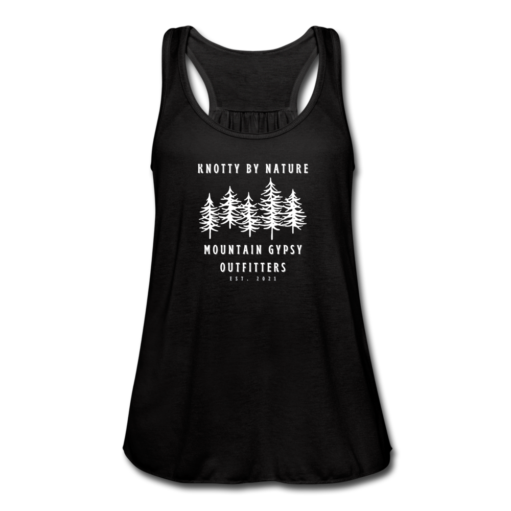 Knotty By Nature Flowy Tank - black
