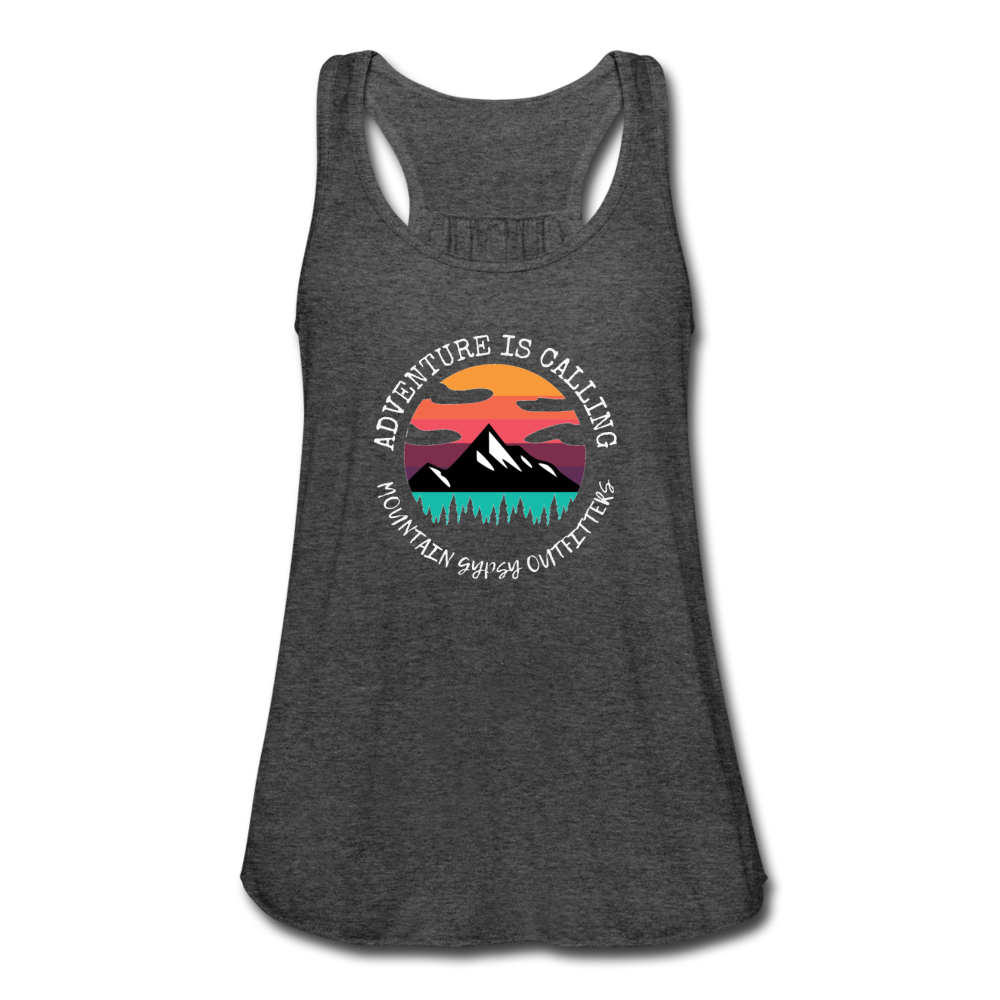 Adventure Is Calling Flowy Tank - deep heather