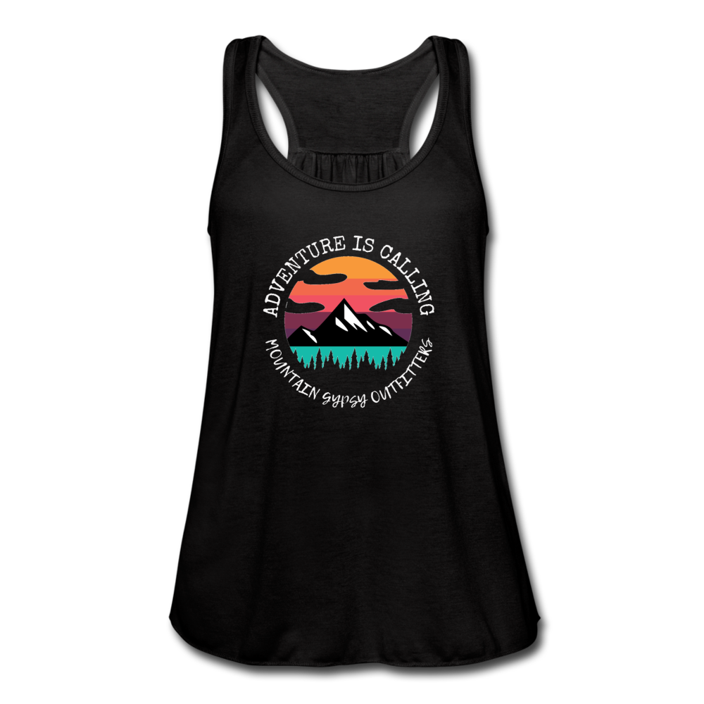 Adventure Is Calling Flowy Tank - black