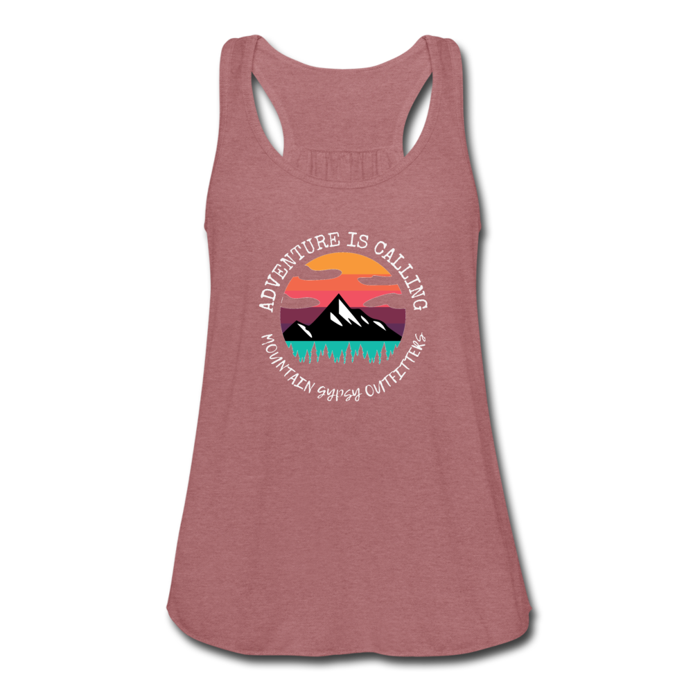 Adventure Is Calling Flowy Tank - mauve
