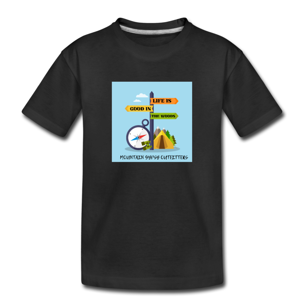 Lifes Good Toddler Tee - black