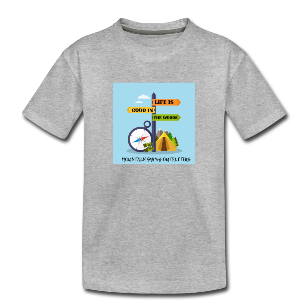Lifes Good Toddler Tee - heather gray