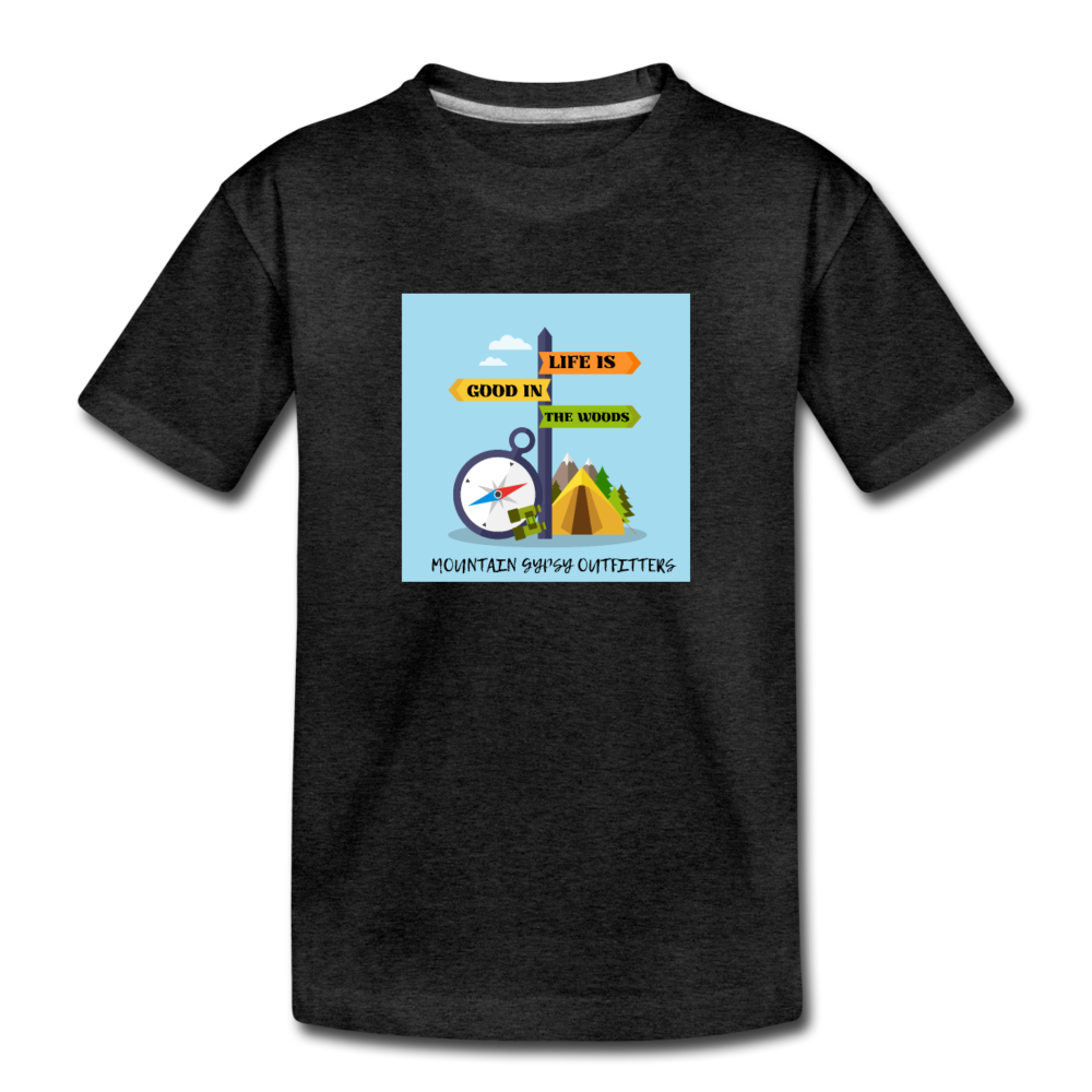Lifes Good Toddler Tee - charcoal grey