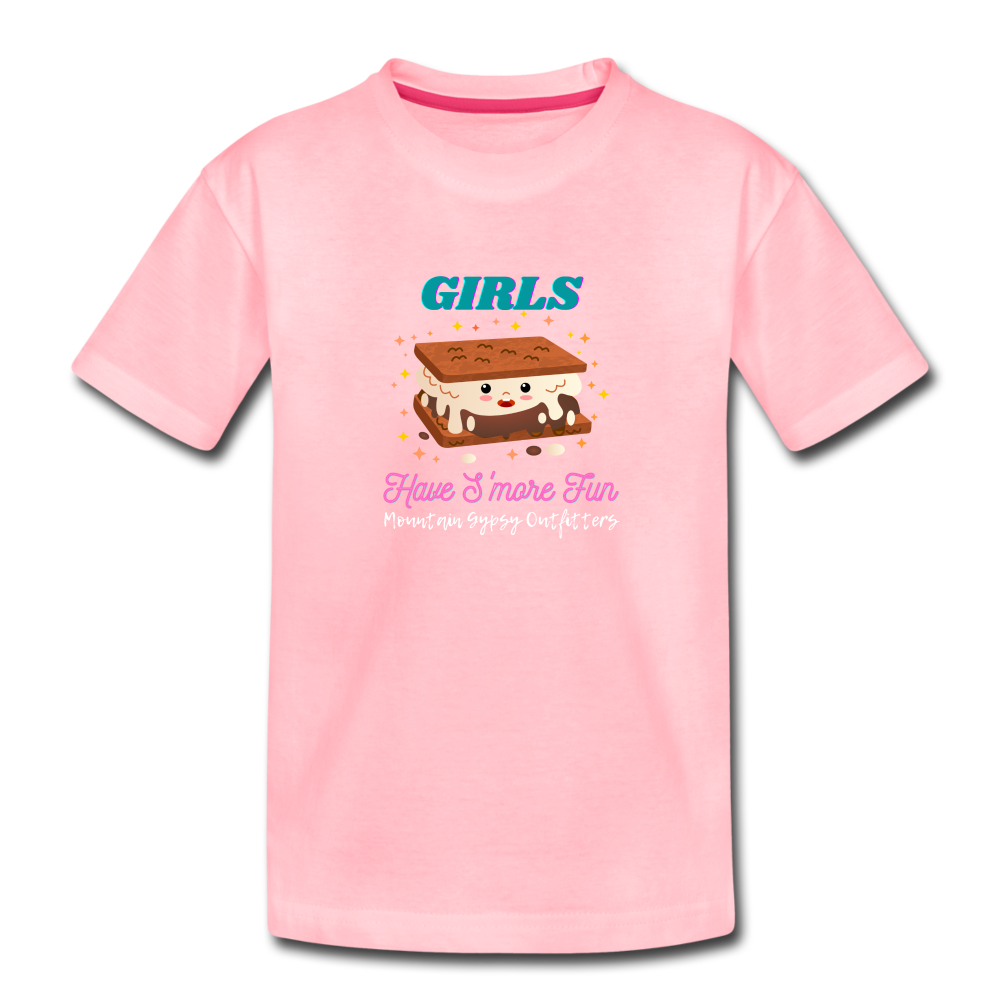 Girls Have Smore Fun Tee - pink