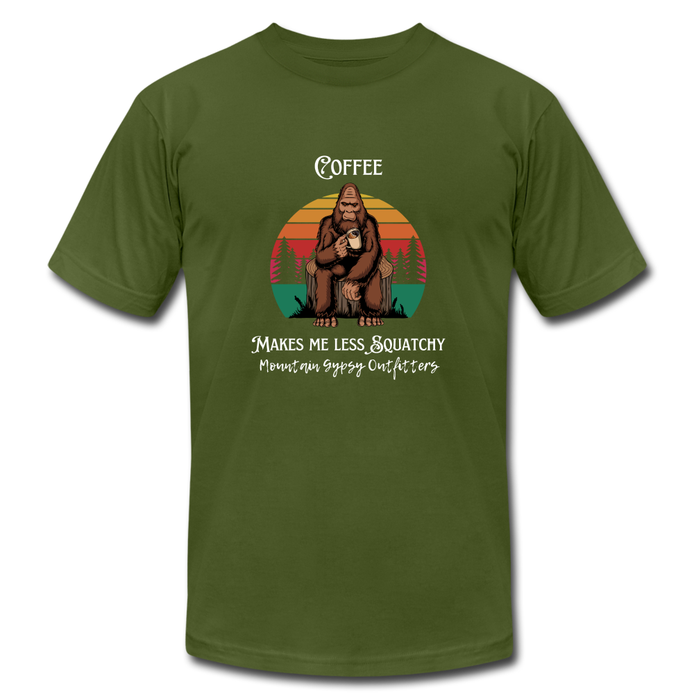 Less Squatchy Tee - olive