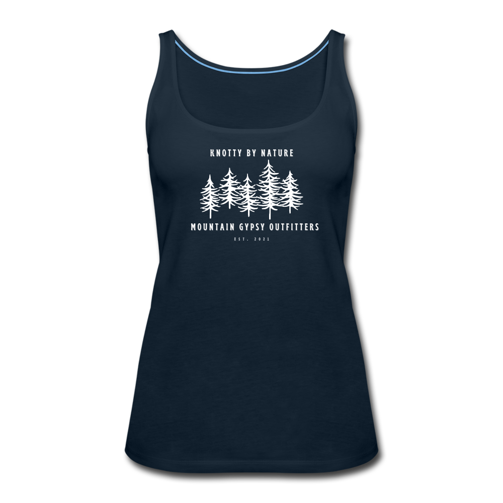 Knotty By Nature Fitted Tank - deep navy