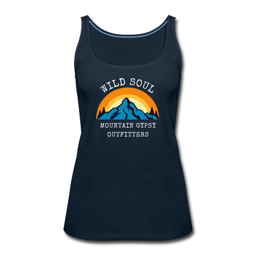 Wild Soul Fitted Tank - deep navy