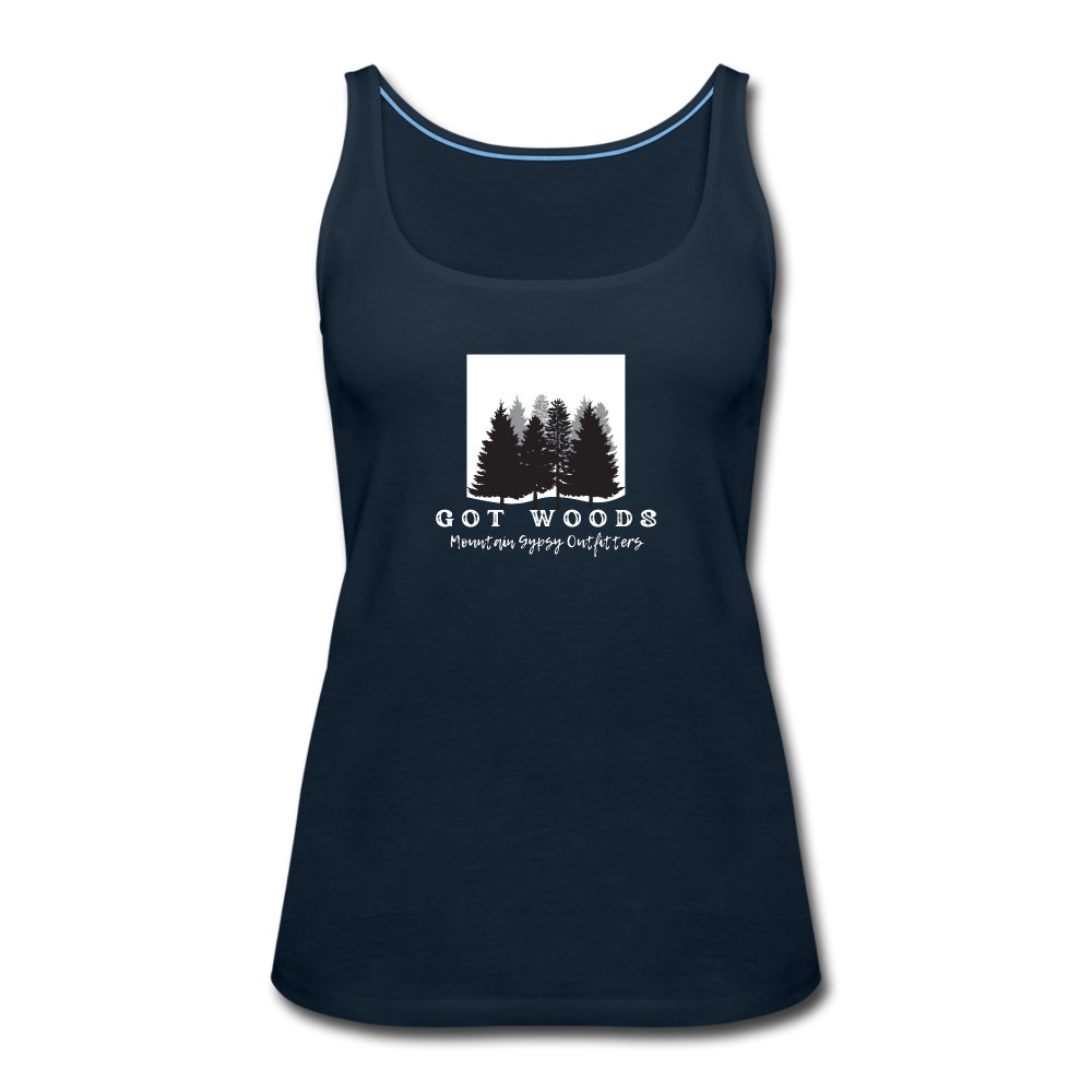 Got Woods? Fitted Tank - deep navy