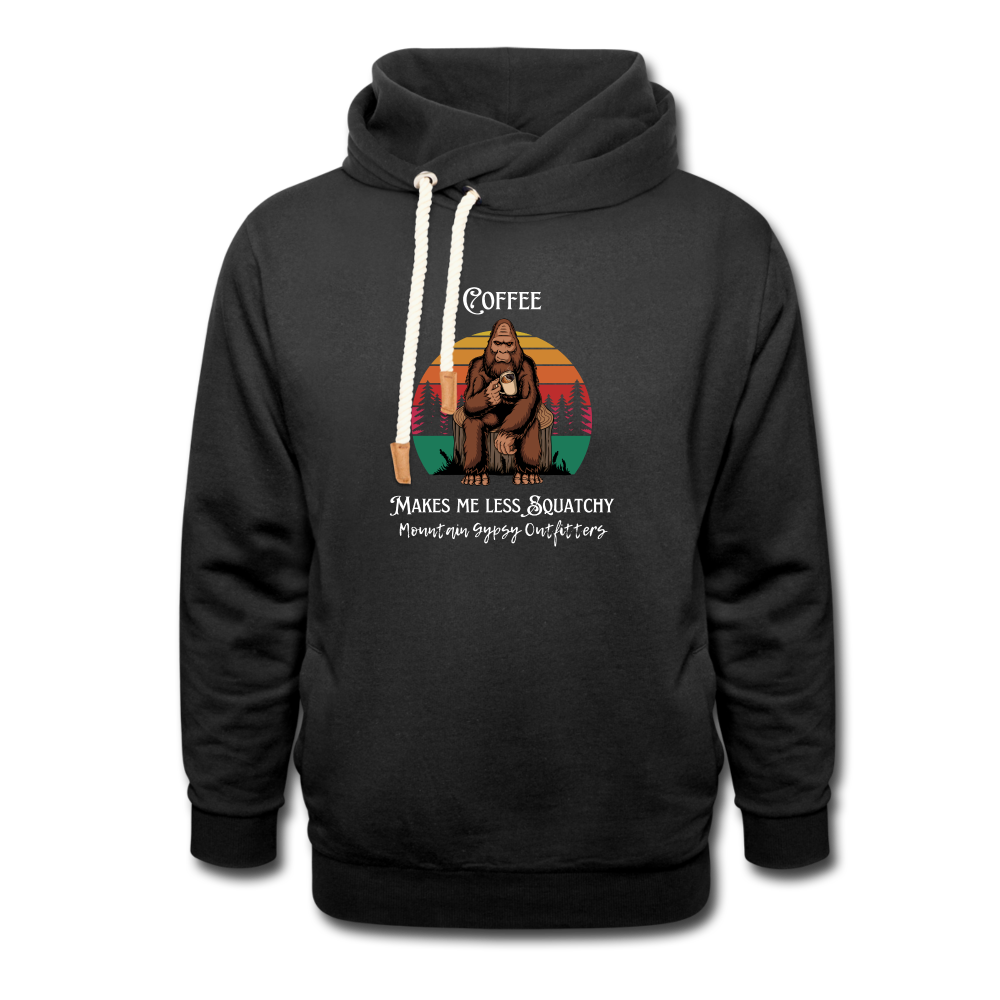 Squatchy Shawl Hoodie - black
