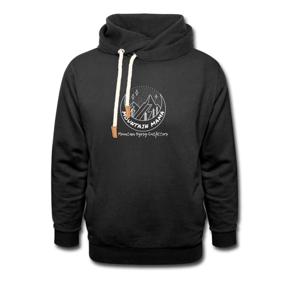 Mountain Mama Shawl Hoodie - black