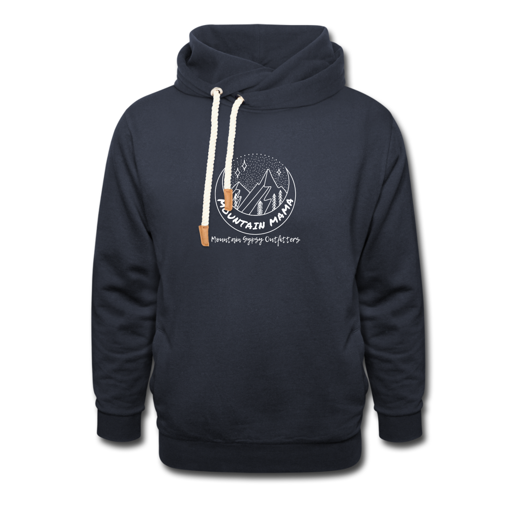 Mountain Mama Shawl Hoodie - navy