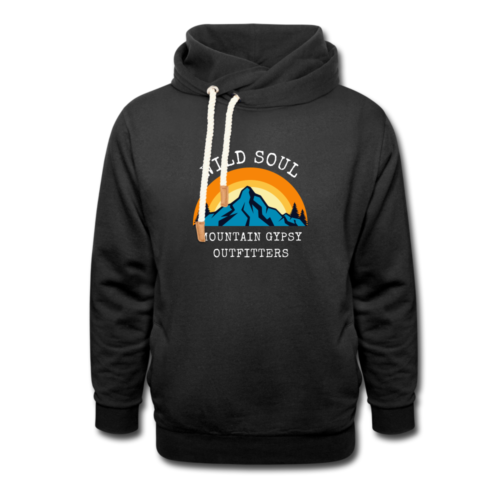 Wild Soul Shawl Hoodie - black