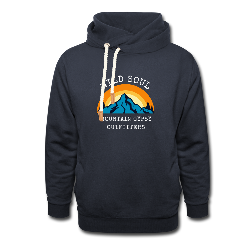 Wild Soul Shawl Hoodie - navy