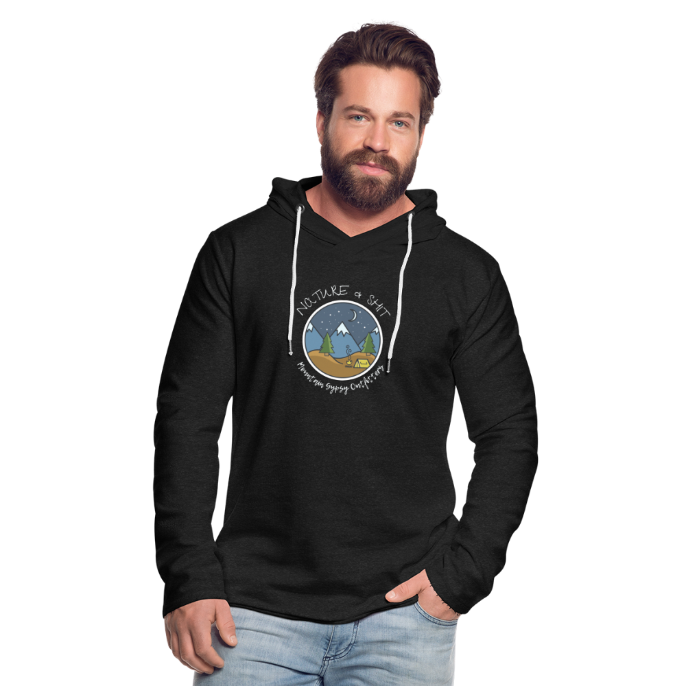 Nature & Shit Lightweight Hoodie - charcoal grey