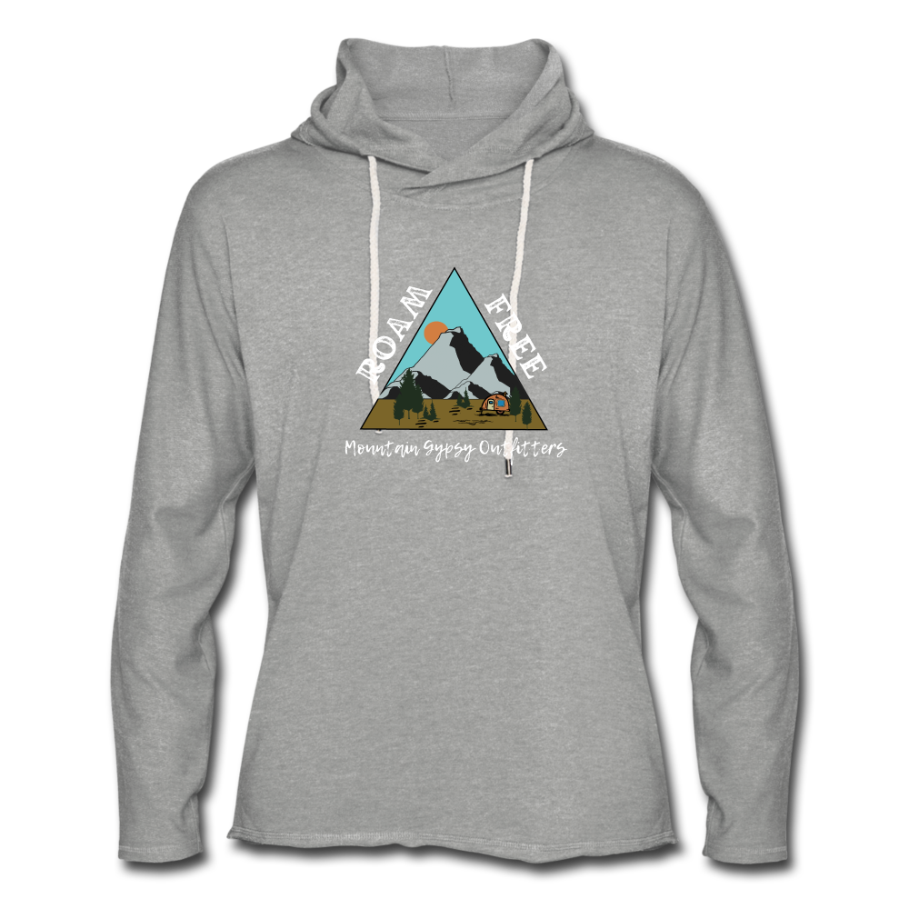 Roam Free Lightweight Hoodie - heather gray