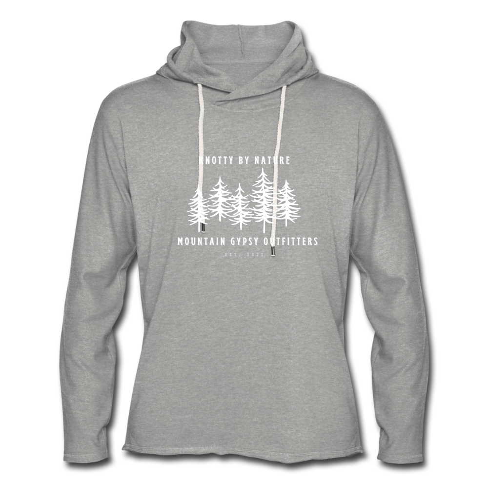 Knotty Lightweight Hoodie - heather gray