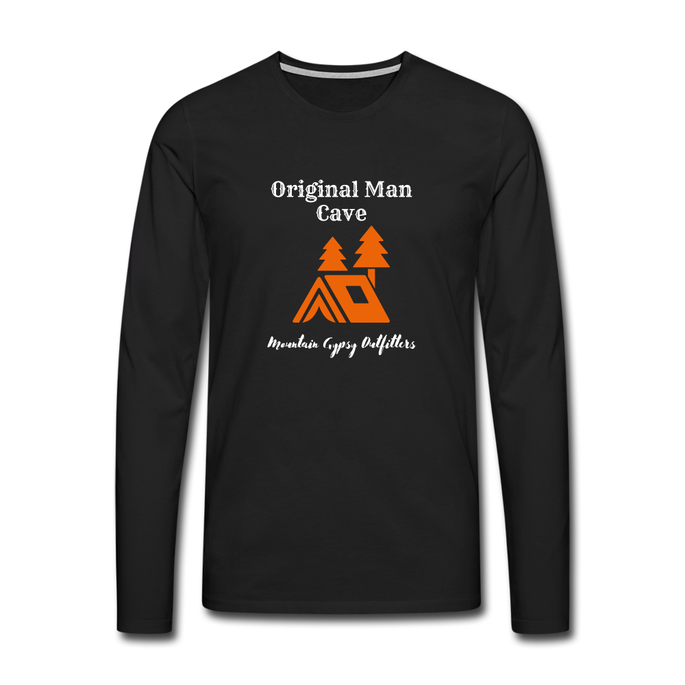 Man Cave Long Sleeve - black