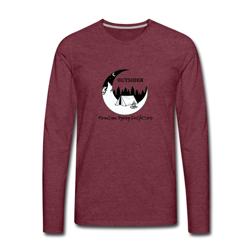 Outsider Long Sleeve - heather burgundy