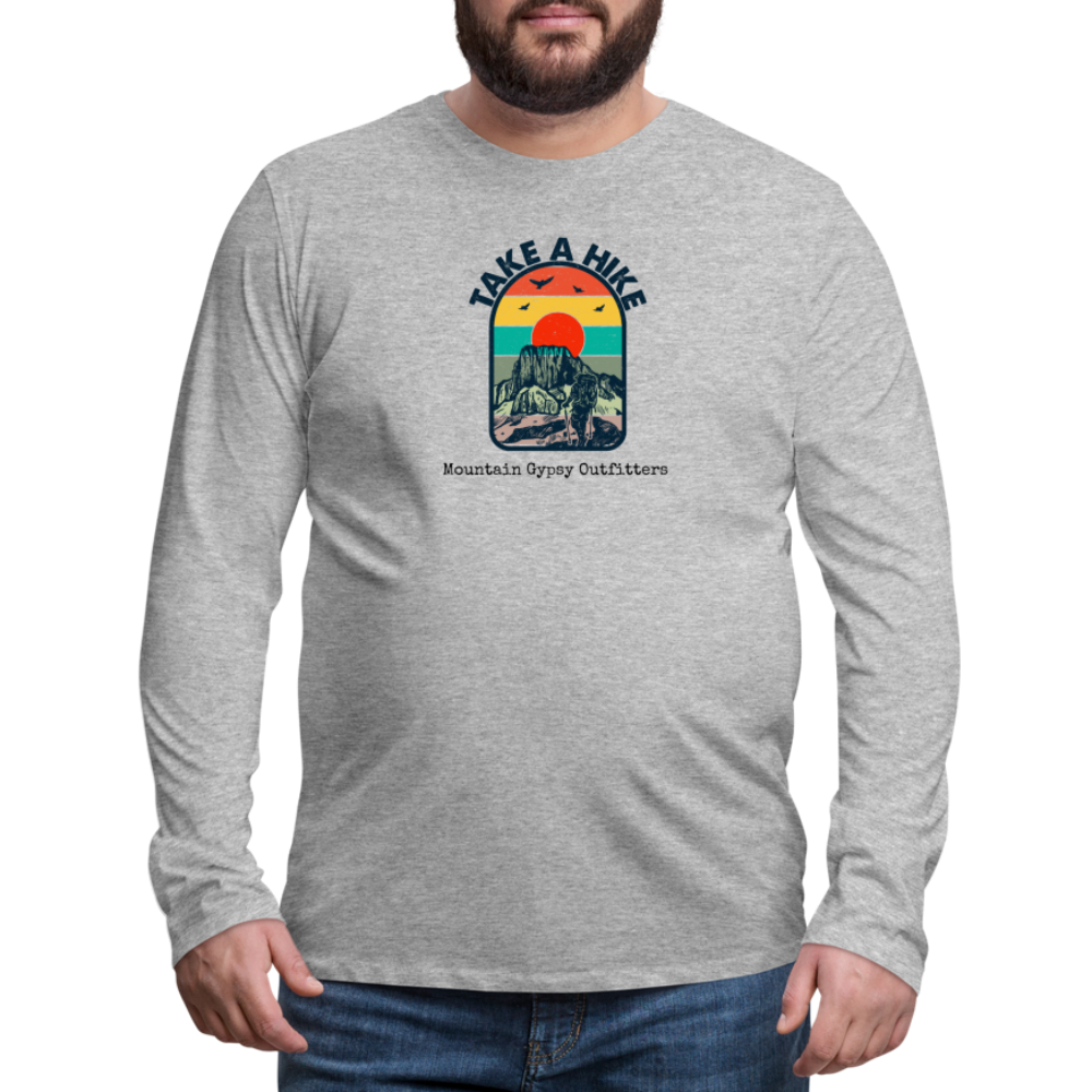 Take A Hike Long Sleeve - heather gray