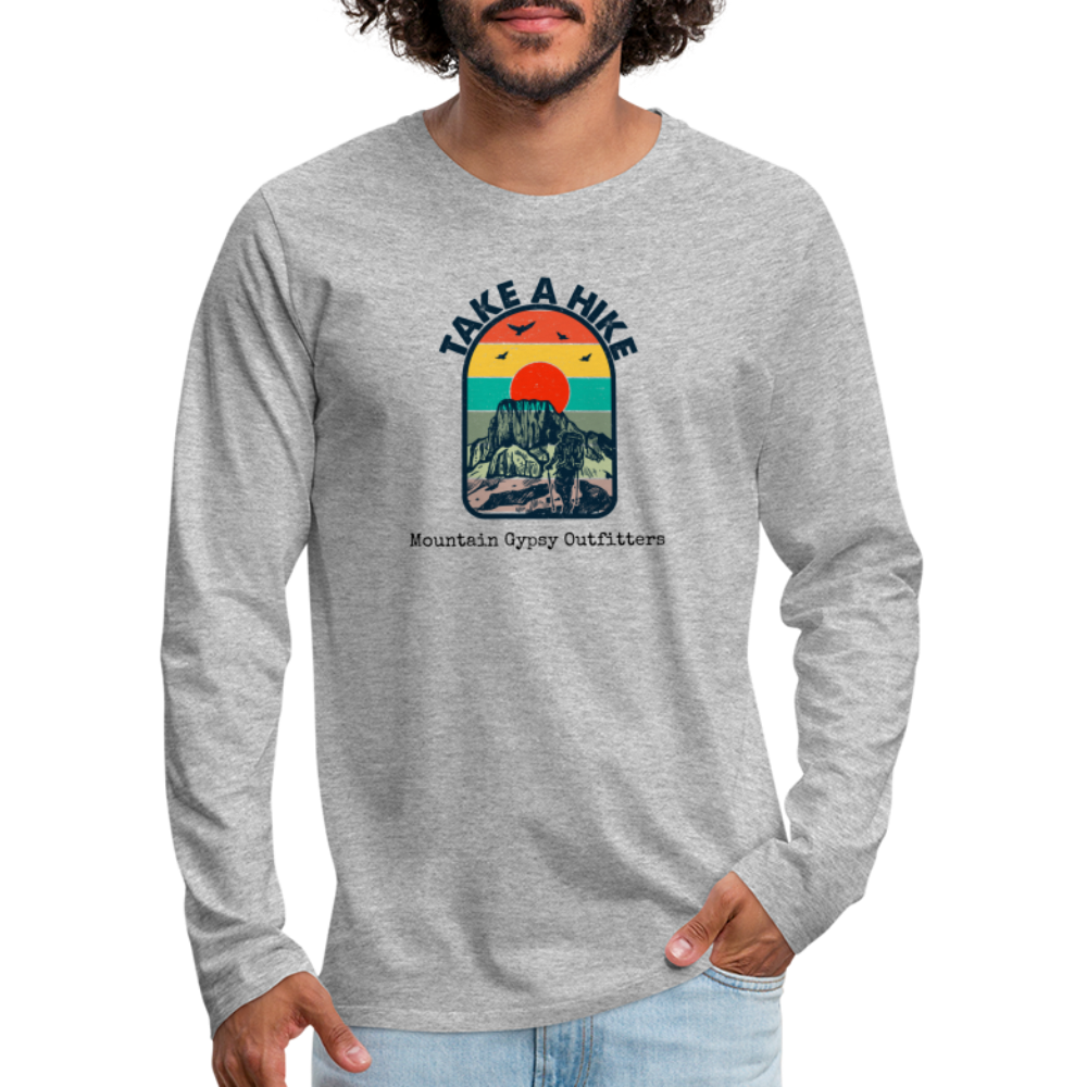 Take A Hike Long Sleeve - heather gray