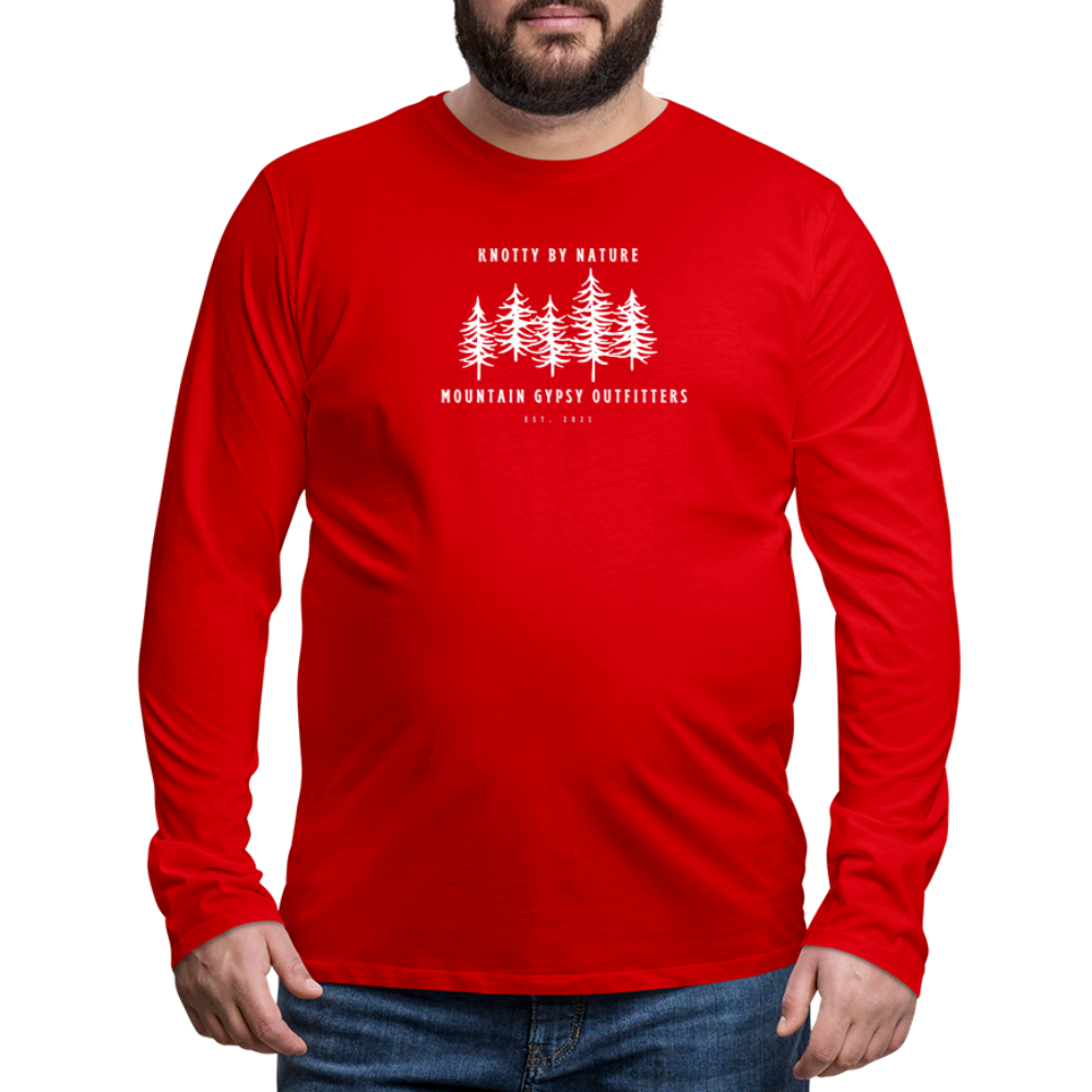 Knotty Long Sleeve - red