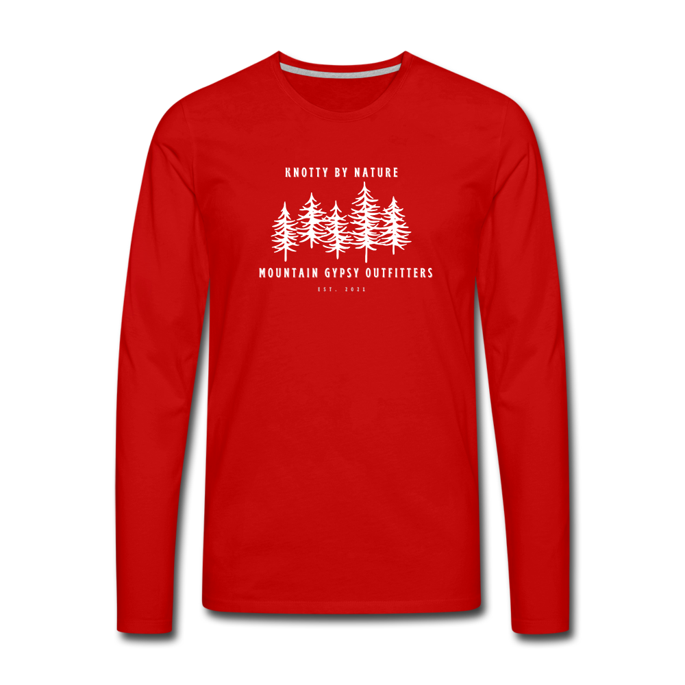 Knotty Long Sleeve - red