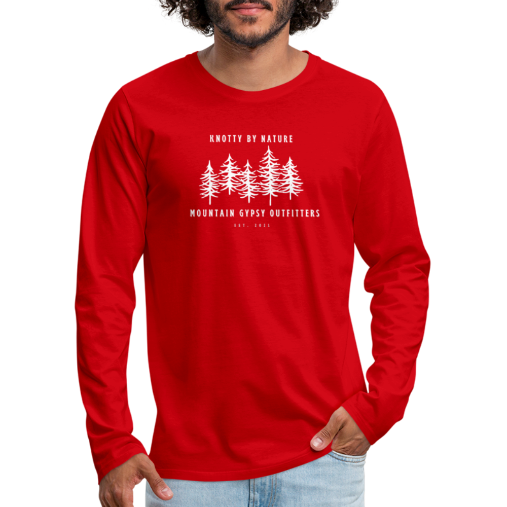 Knotty Long Sleeve - red
